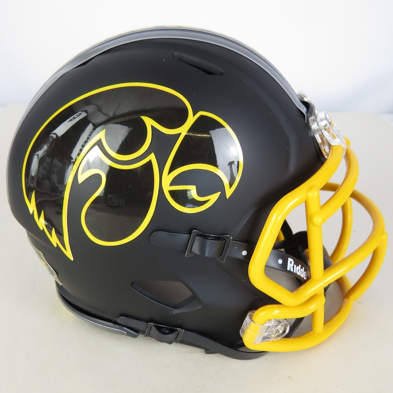 Iowa Hawkeyes Alternate Custom Mini Helmet Black Satin