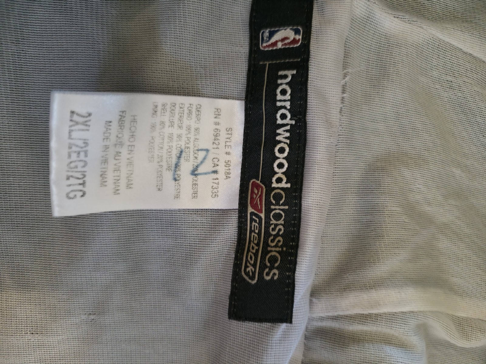 Reebok NBA Hardwood classics ABA hawks Track jacket end Sweatpants 2XL