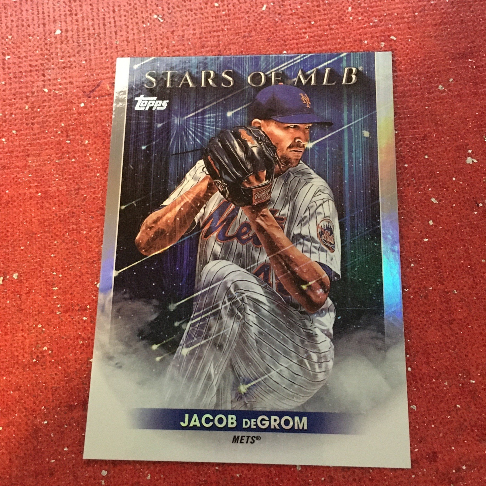 2022 TOPPS SERIES 1 BASEBALL JACOB deGROM STARS OF MLB Chrome #SMLBC-13