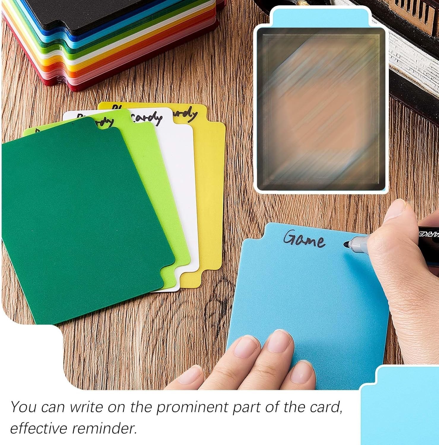 Frosted Card Dividers 2.7×3.8 Inches – 100 Pcs for Efficient Card Organization