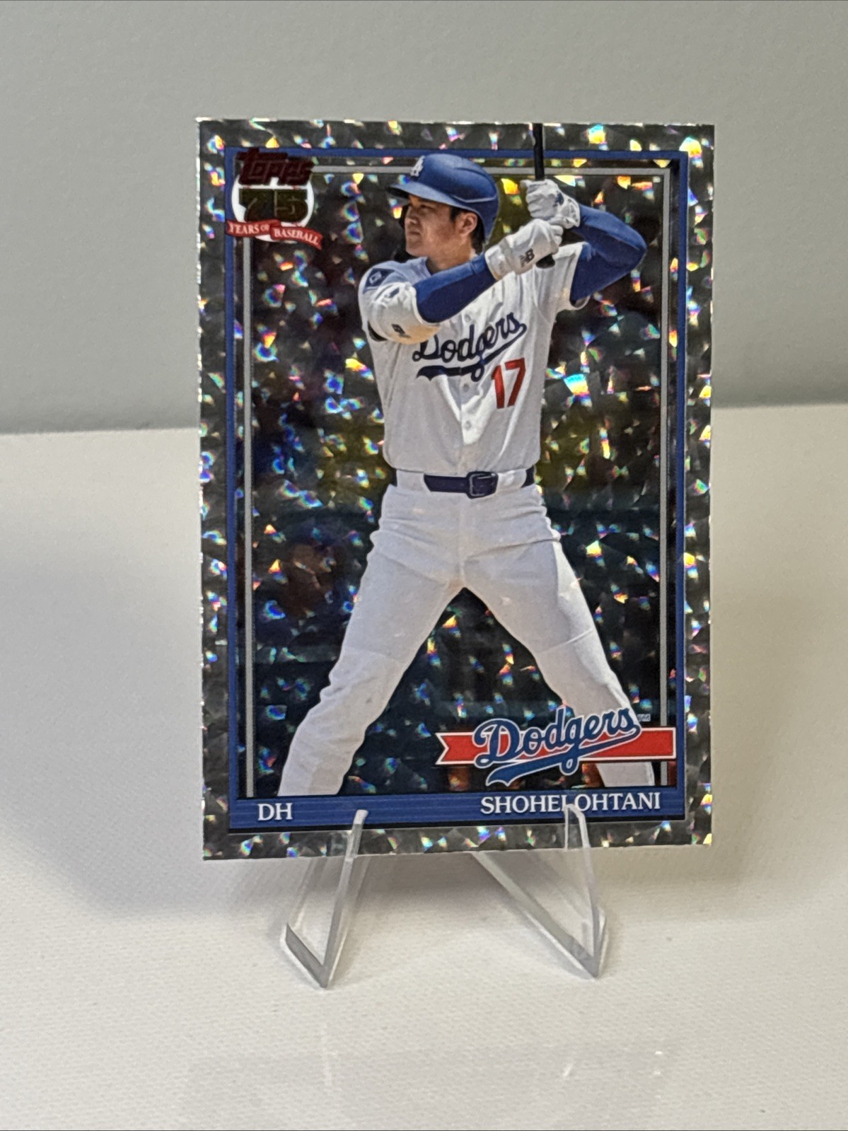 2026 Topps 75 Series 2 Shohei Ohtani Dodgers 1991 Crackle Foil Insert #91B2-1