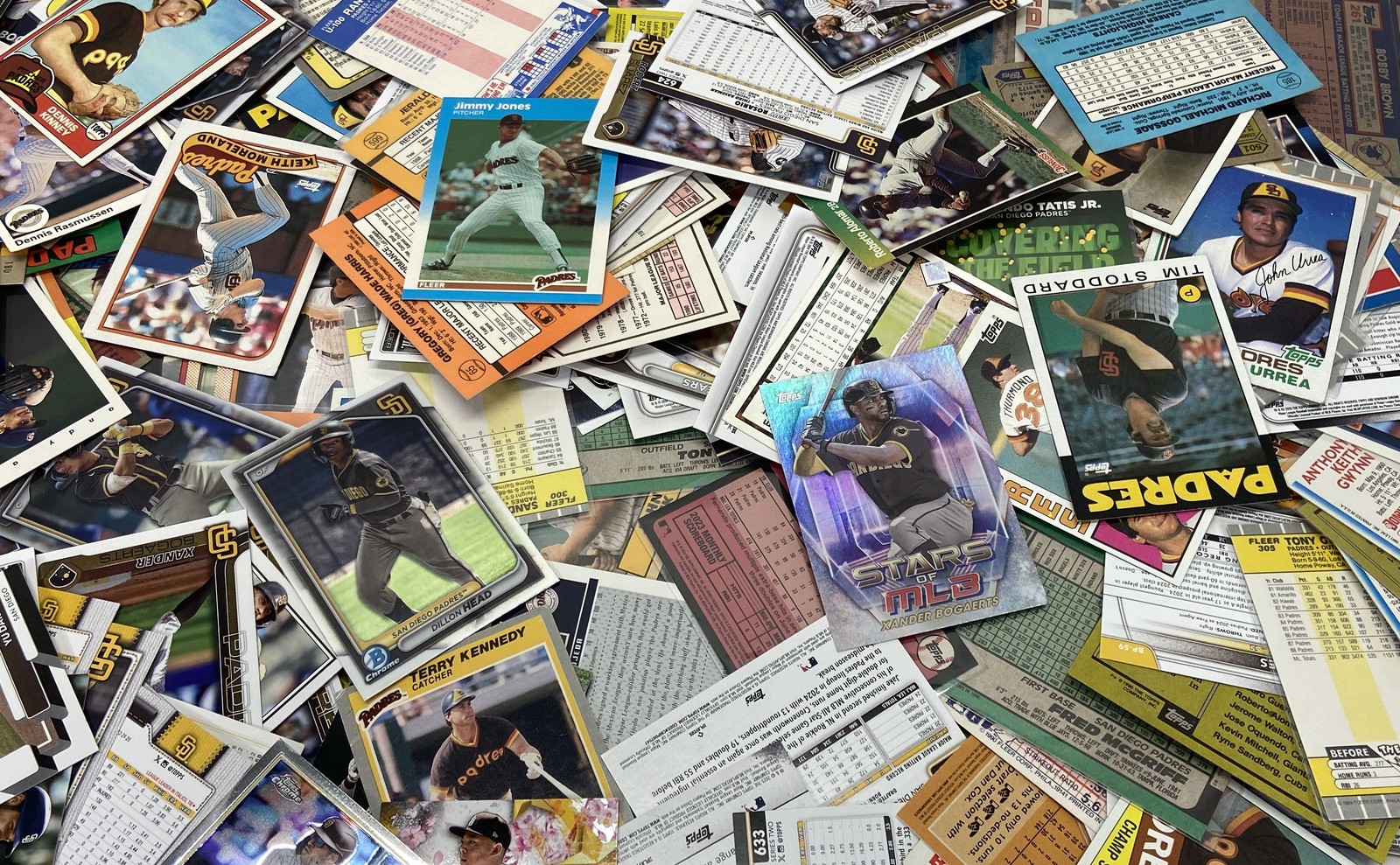 Topps Baseball Card Lot San Diego Padres Mixed Brands 1980s-2024 4.2 Lbs