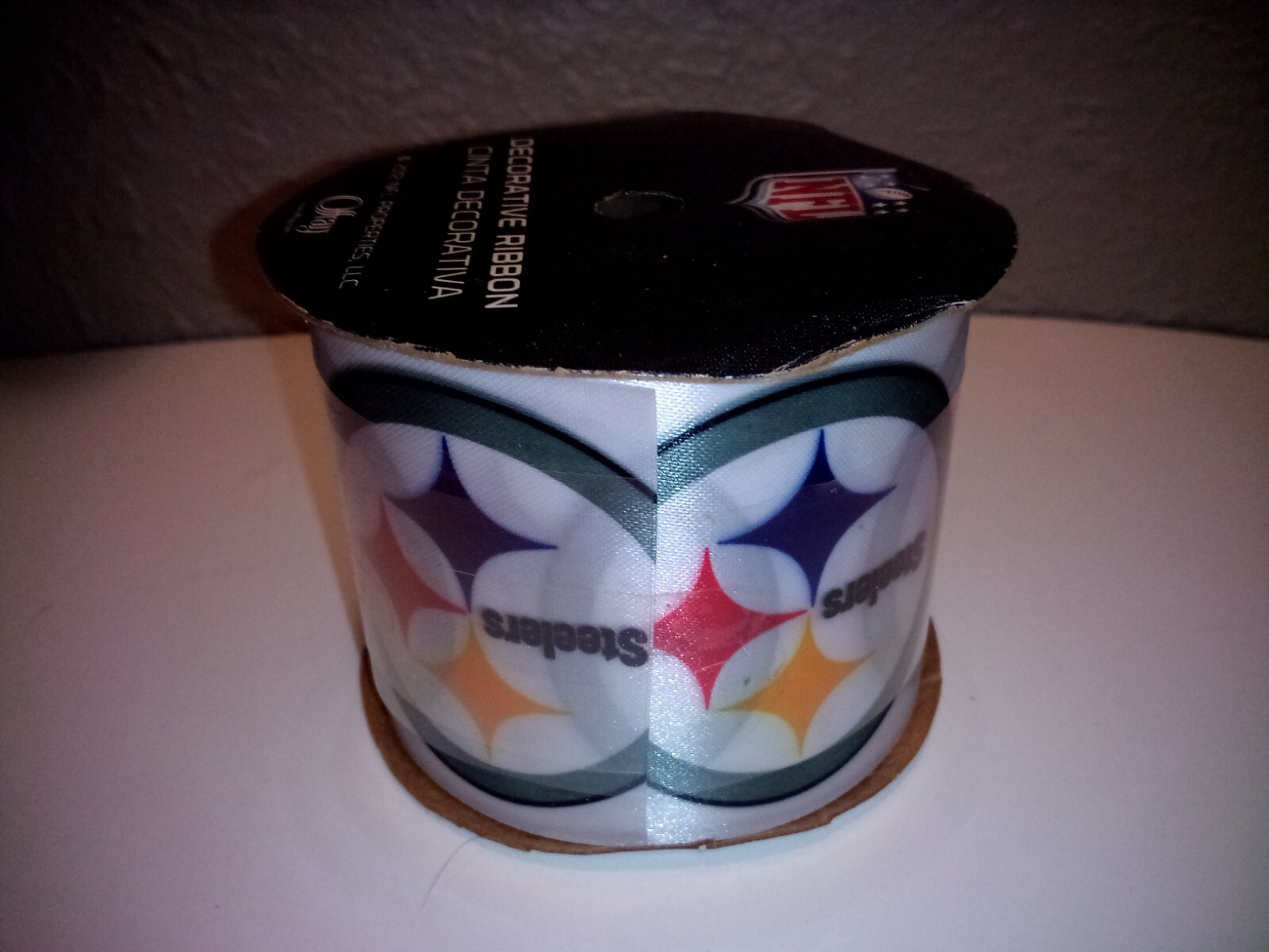 Pittsburgh Steelers – 9 Ft Spool, 2″ 7/16″ NFL Licensed Offray Ribbon NOS 2012