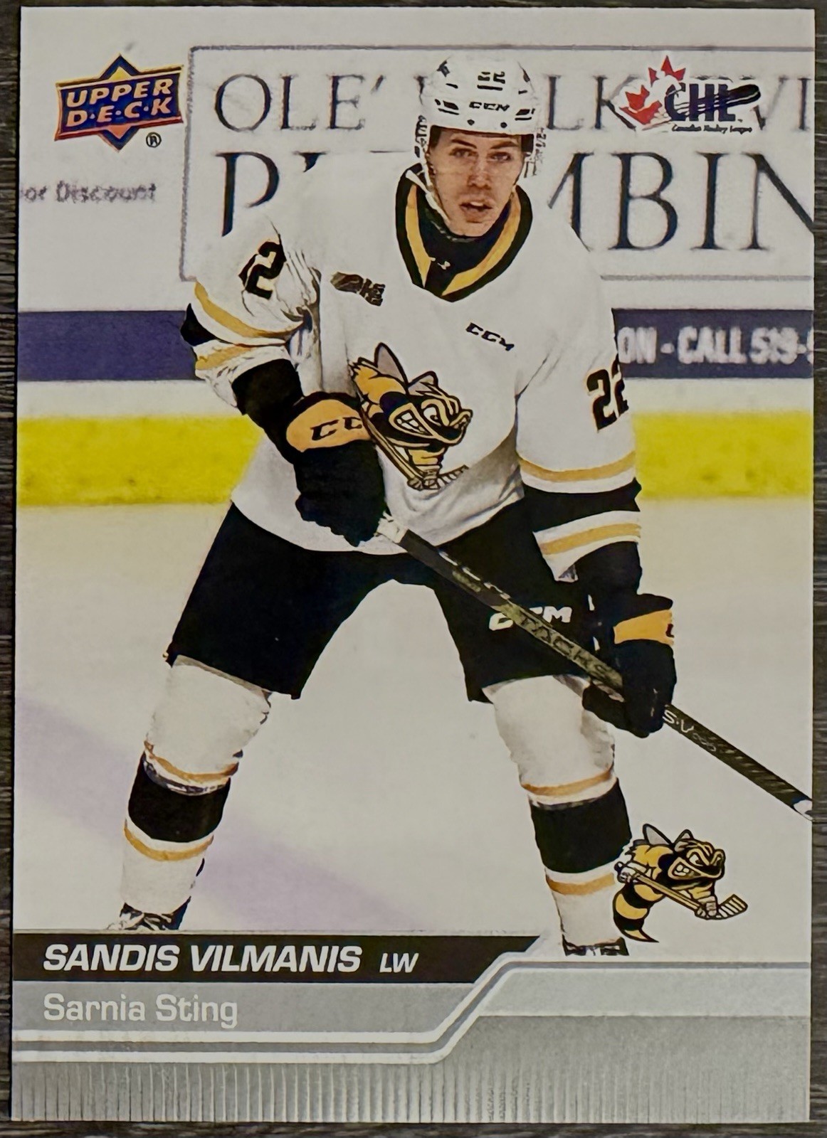 Sandis Vilmanis Rookie 2023-24 Upper Deck CHL #261 (RC) Florida Panthers