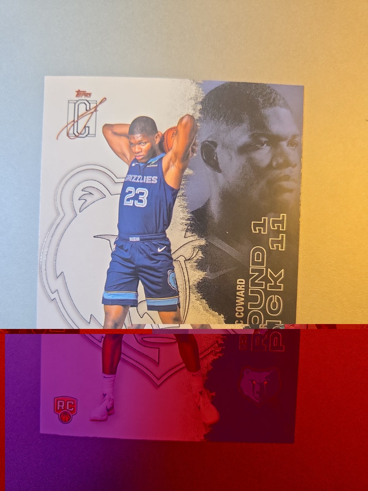 2025-26 Topps Signature Class Rookie Cedric Coward #108 Memphis Grizzlies RC