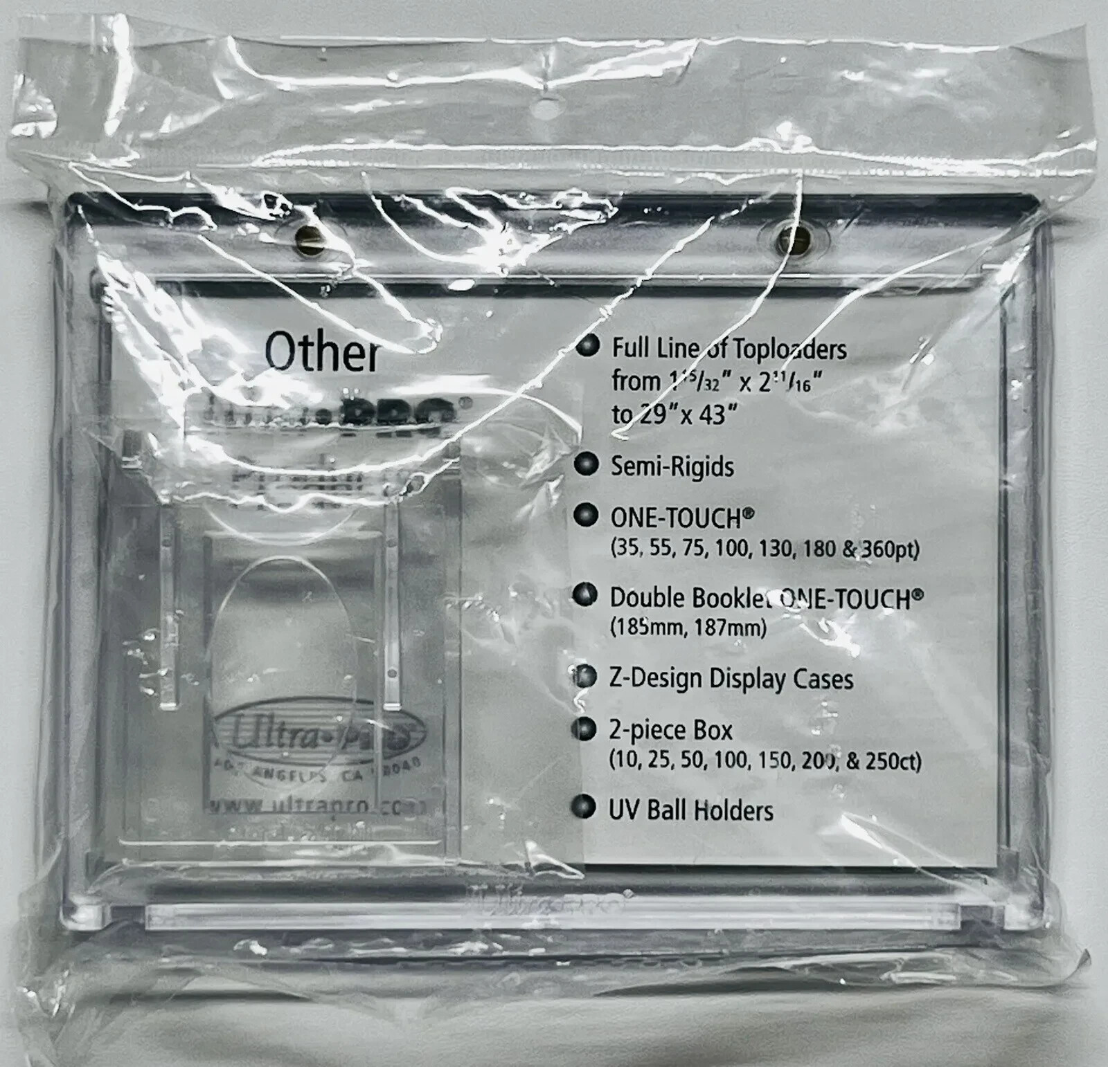 NEW ULTRA~PRO SPECIALTY SERIES MAGNETIC ONE TOUCH VERTICAL BOOKLET HOLDS 175 PT
