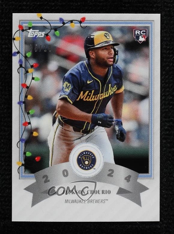 2024 Topps Wonderland Holiday Lights 5/10 Jackson Chourio #11 Rookie RC 1sr2