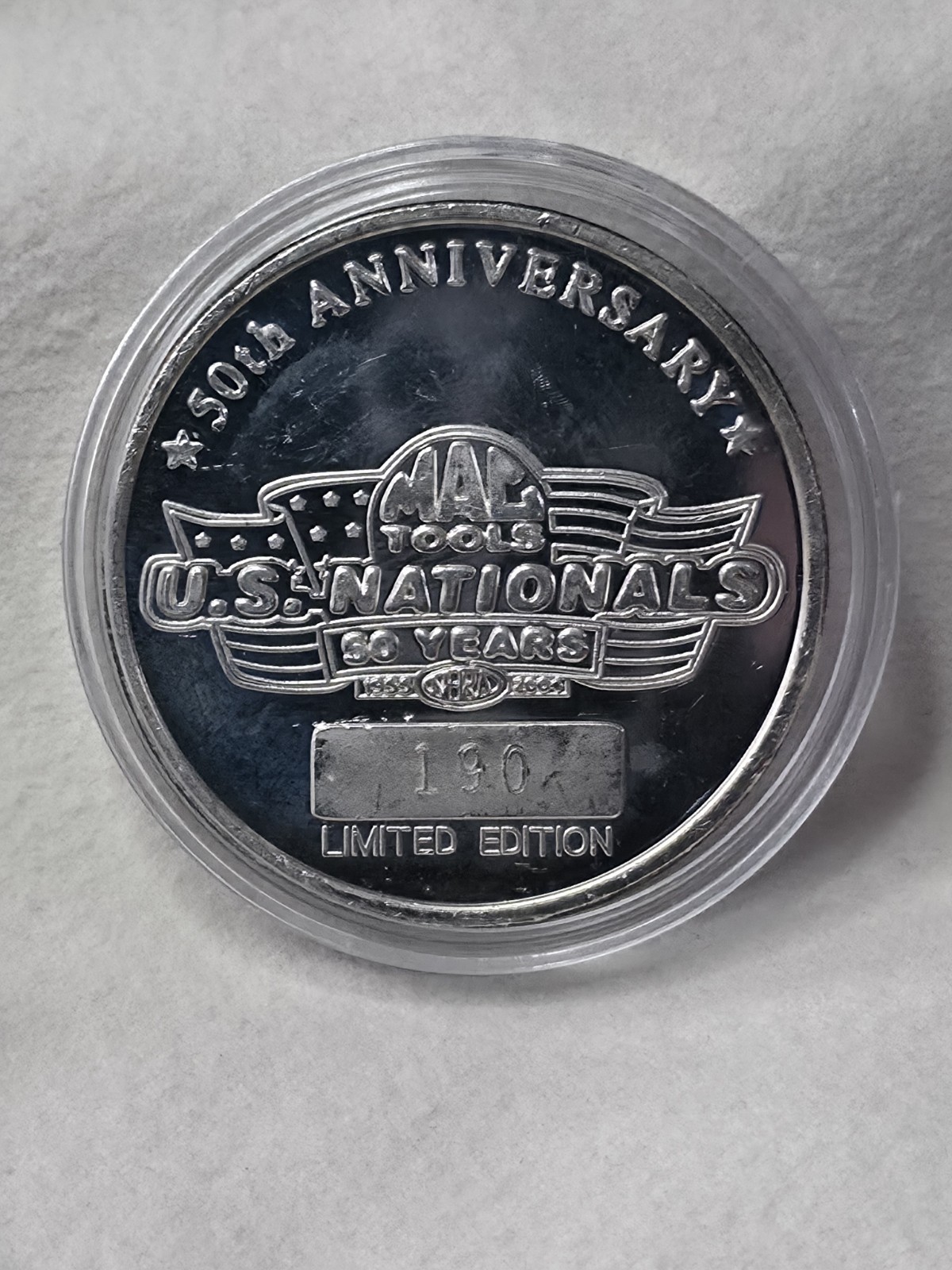 1 Troy Oz 925 Sterling Silver 50th Anniversary US Nationals Limited Edition Coin