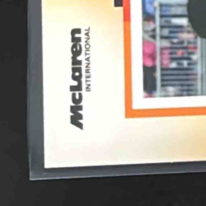 2025 Topps Mclaren Racing Ayrton Senna Behind the Scenes Pit Wall
