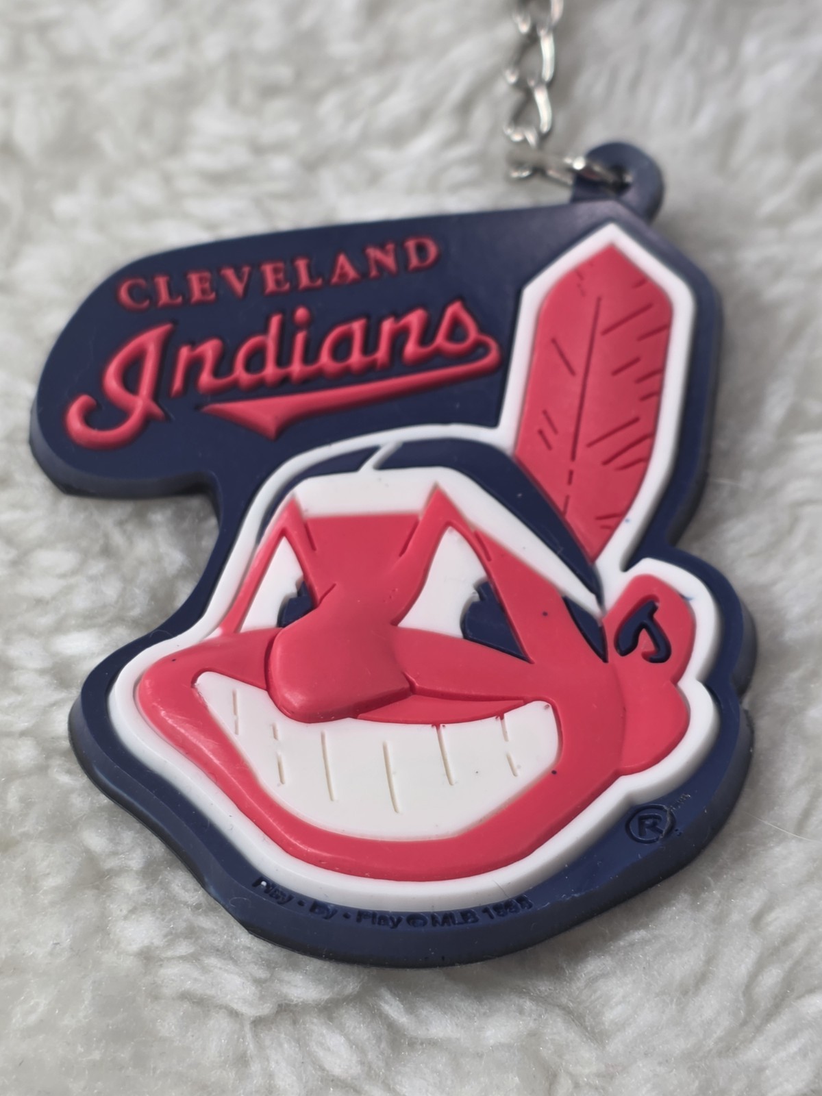 Cleveland Indians Vintage MLB 1999 Chief Wahoo Flexible Rubber Keychain