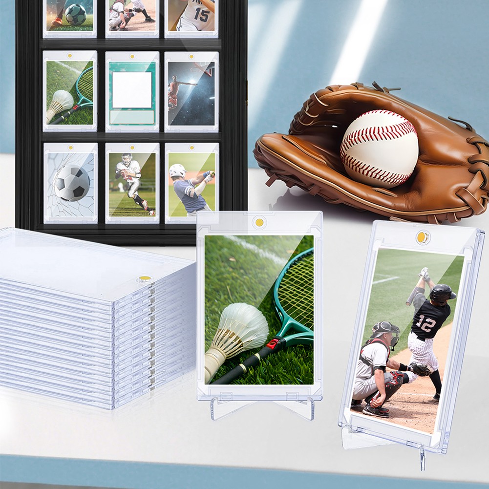 10-240PCS Magnetic Card Holder Trading Card Sports Card Case 100PT Protectors