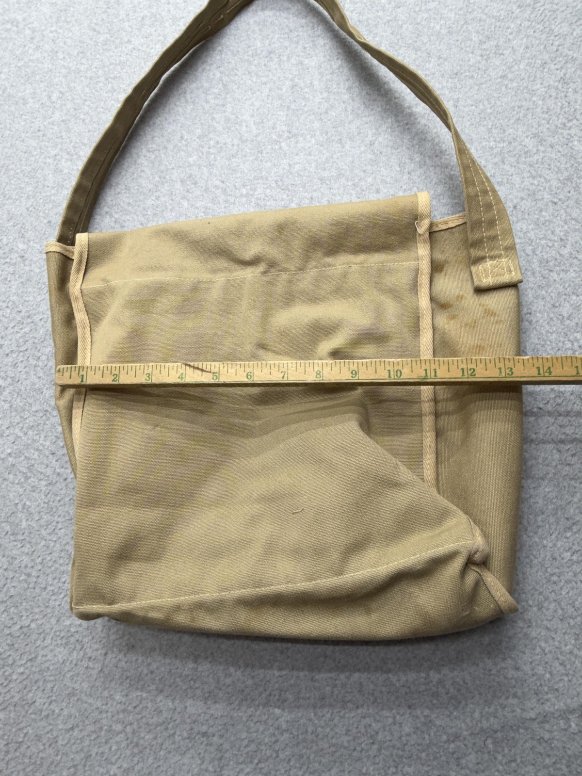 Vintage NBC Sports Wimbledon Bag Messenger One Size Beige Canvas Tennis 1978