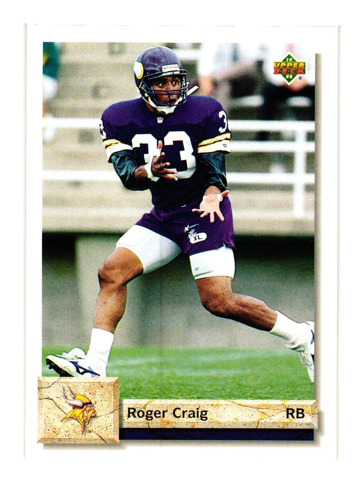 1992 Upper Deck #500 Roger Craig Minnesota Vikings