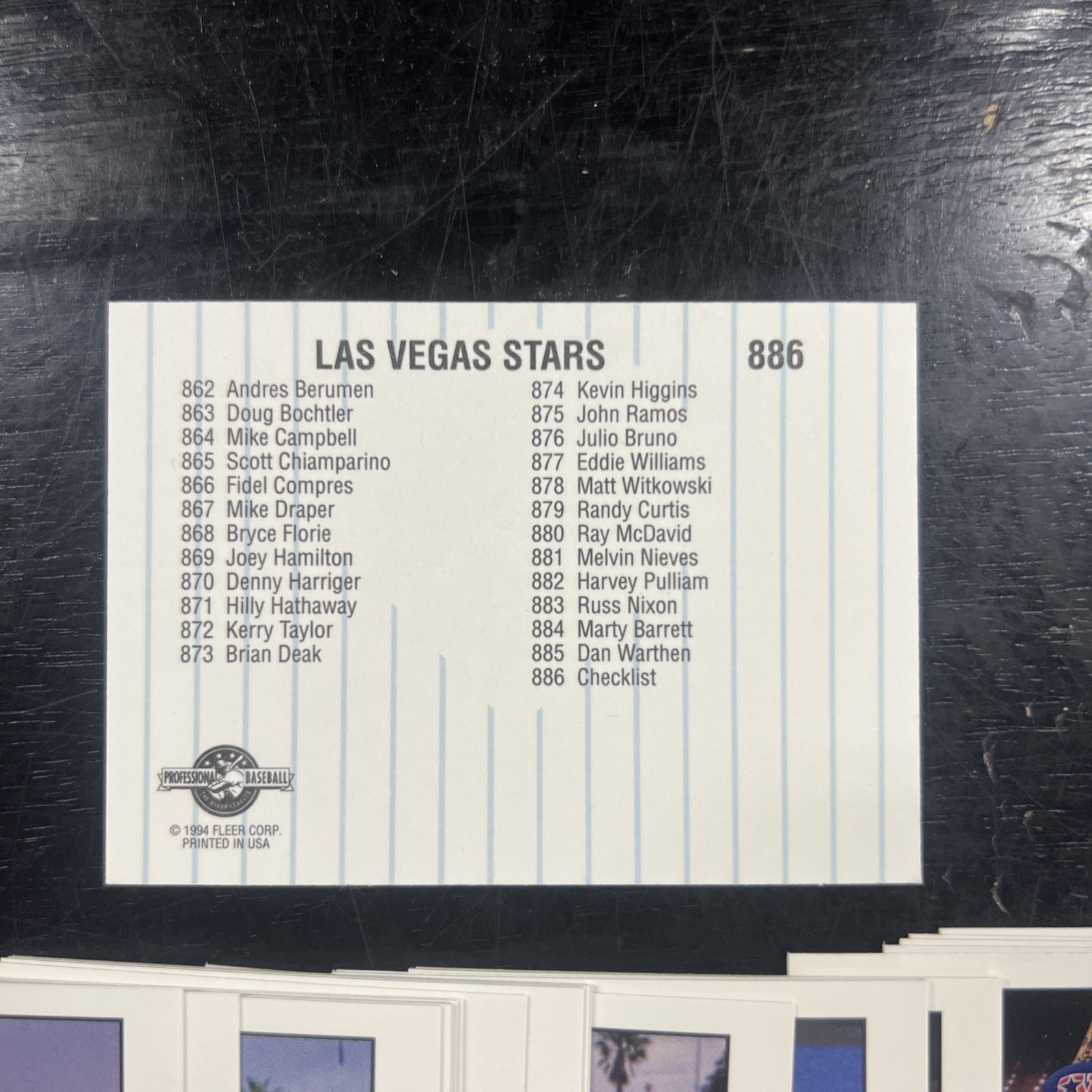 1994 FLEER PROCARDS LAS VEGAS STARS MLB TEAM SET (SAN DIEGO PADRES AFFILIATE)