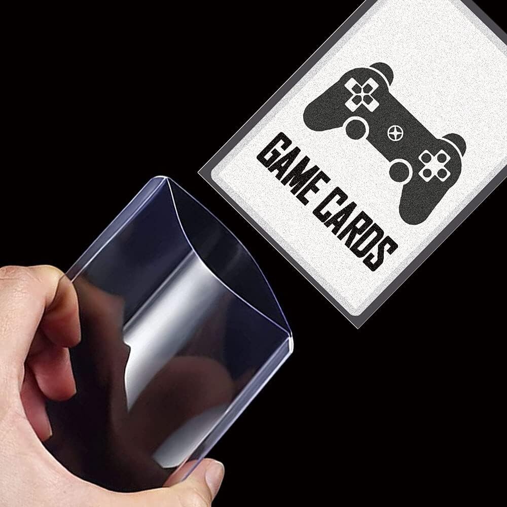 Trading Card Sleeves Hard Plastic Clear Case Holder 200 Baseball Cards Topload!!