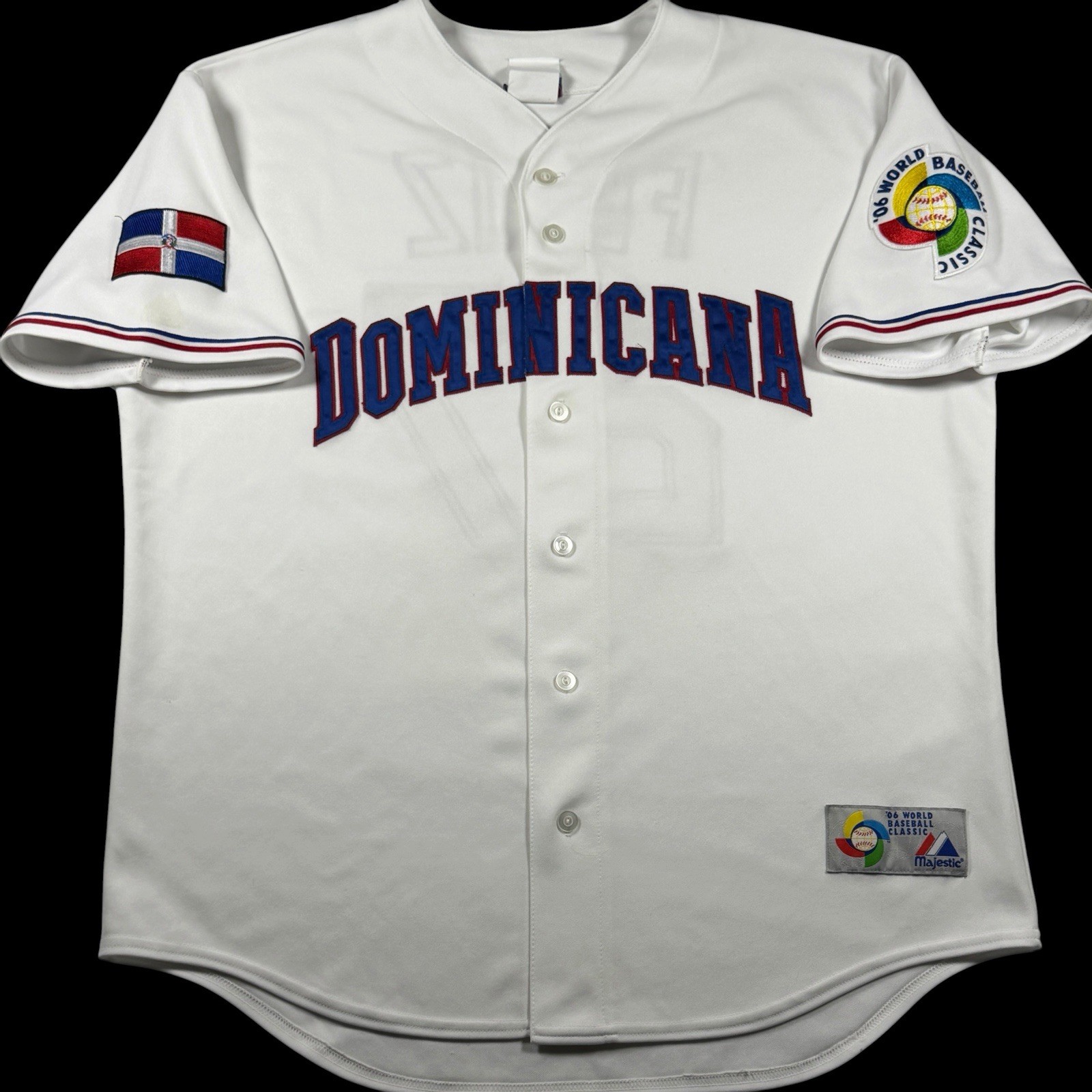 Dominican Republic Majestic 2006 World Baseball Classic Jersey Mens Size XL