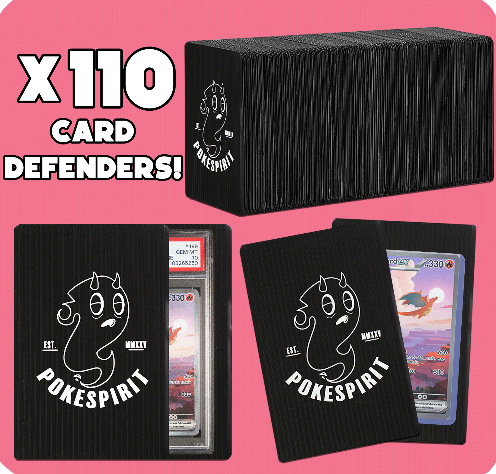 x110 Pack Trading Card Shipping Protectors 4″x6″ shipping/mailing/storage