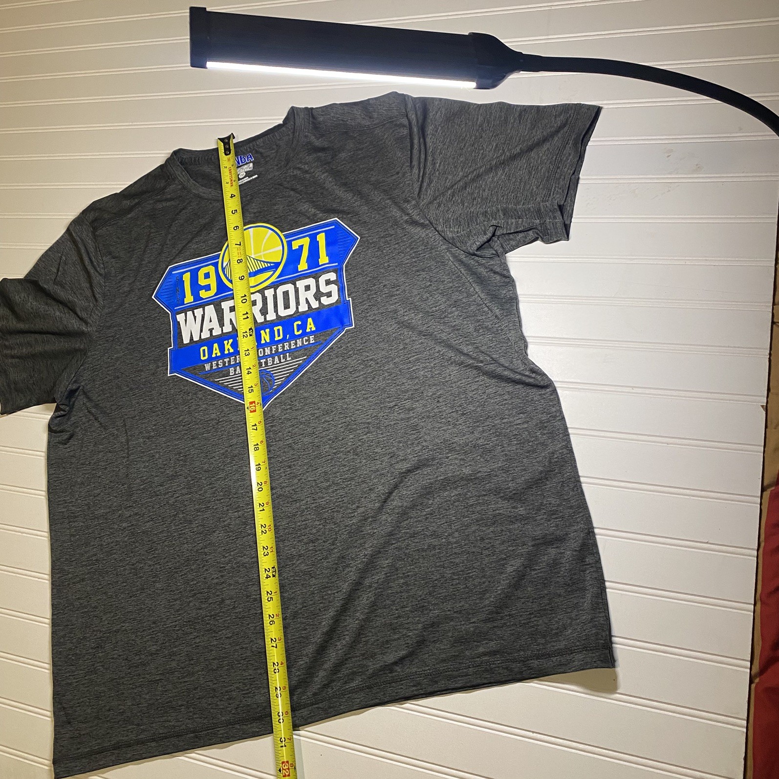 NBA Golden State Warriors Basketball Est 1971 Mens XL Gray T-Shirt Short Sleeve