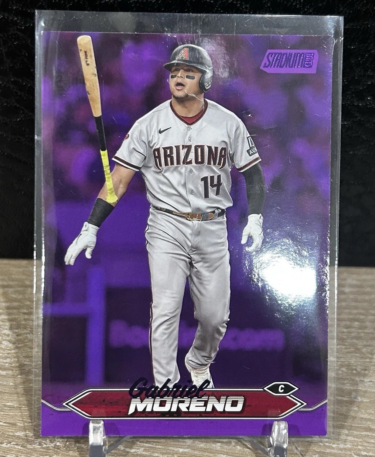 SEE PHOTOS 2024 Topps Stadium Club Gabriel Moreno #99 Purple Foil /75