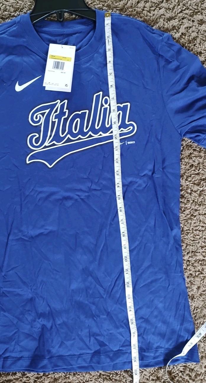 NWT Vinnie Pasquantino #9 Italy Baseball Team 2026 WBC T-shirt Men’s Size Small
