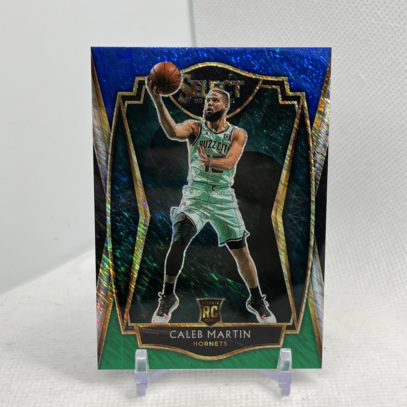 2020-21 Select Caleb Martin #173 Premier Blue White Green Shimmer /25 Rookie RC