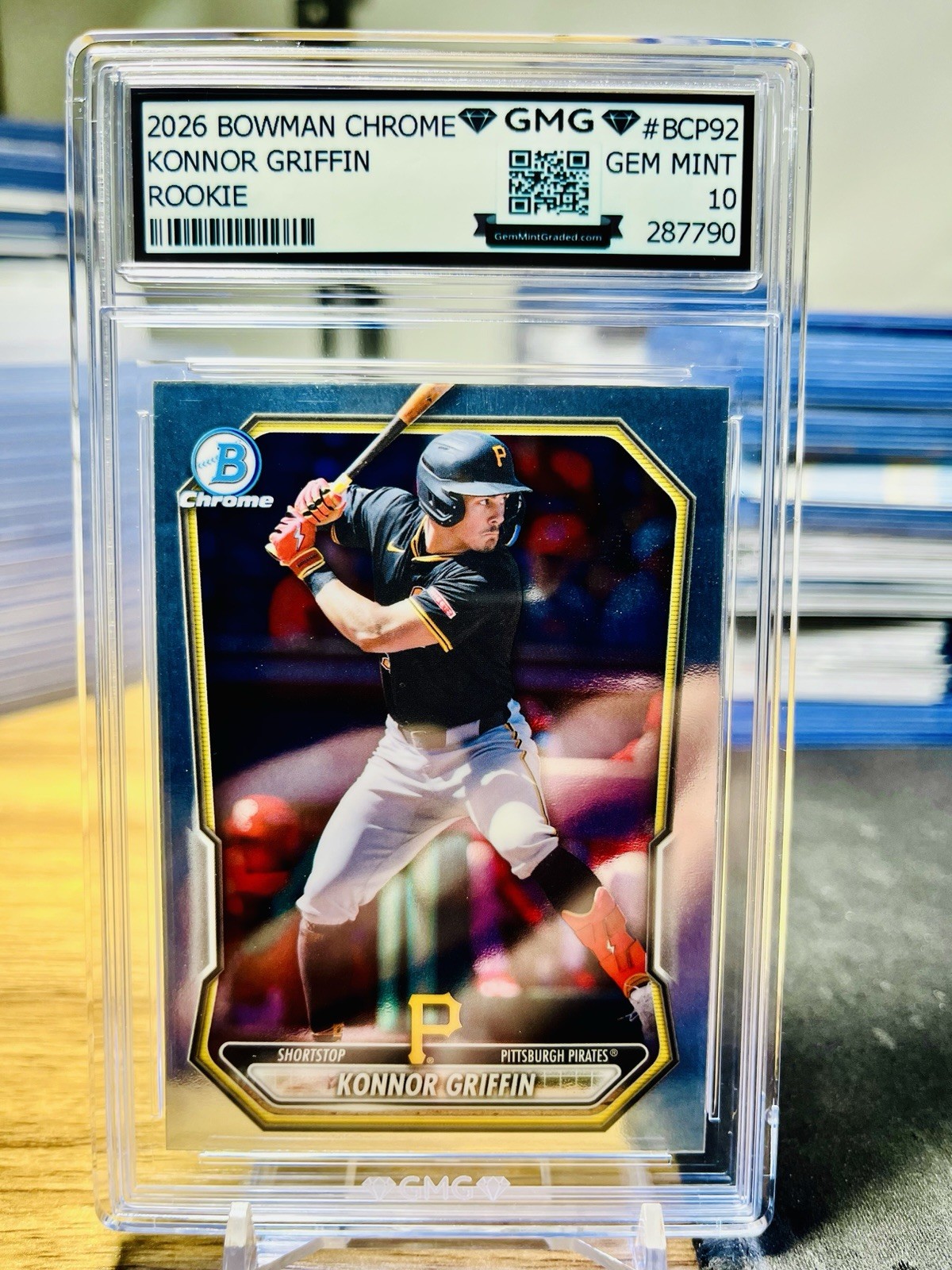2026 Bowman Chrome Konnor Griffin Rookie GMG Graded 10 Gem Mint 💎 RC #BCP92