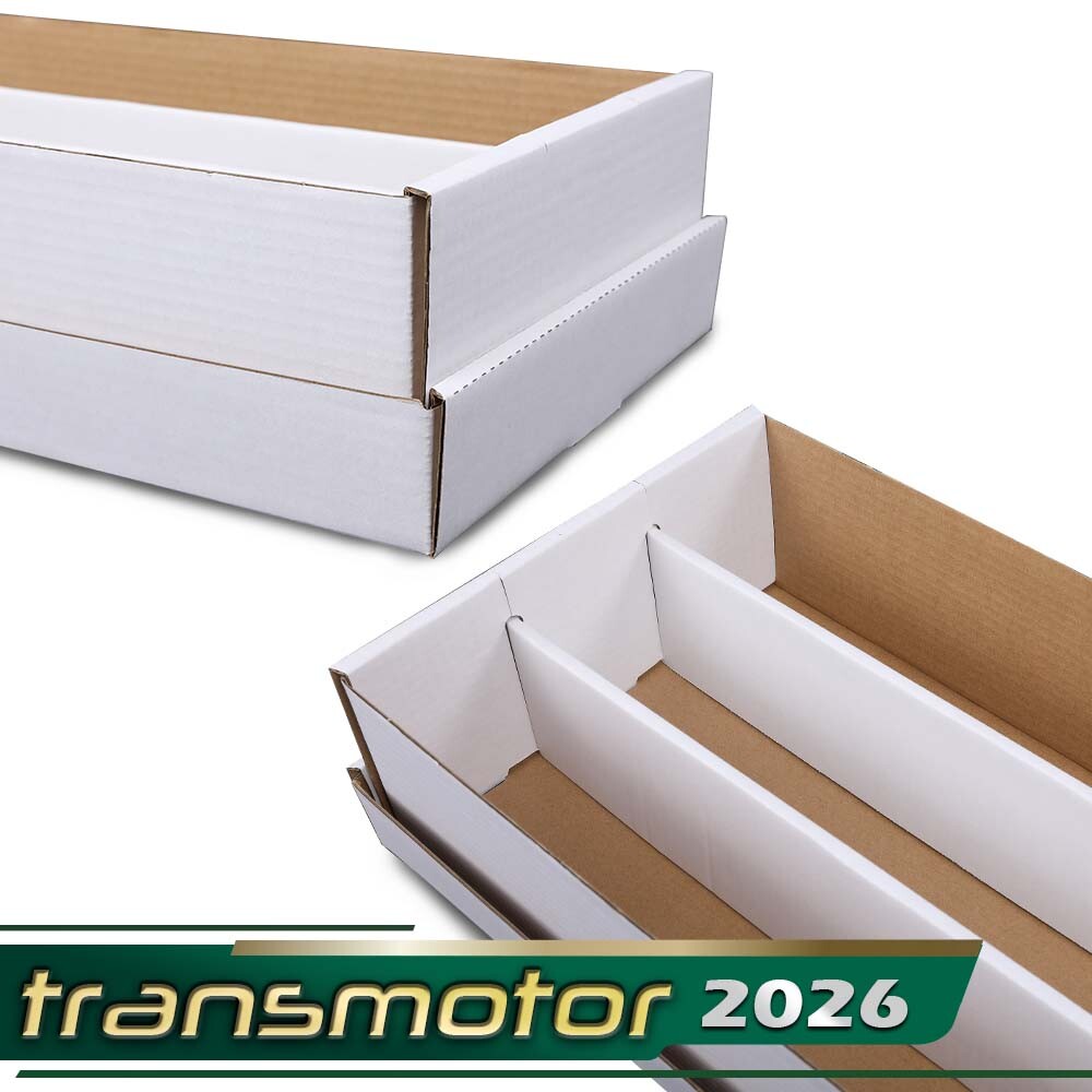 3000 Count Super Shoe Cardboard Standard Trading/Gaming Card Storage Boxes 2Pcs