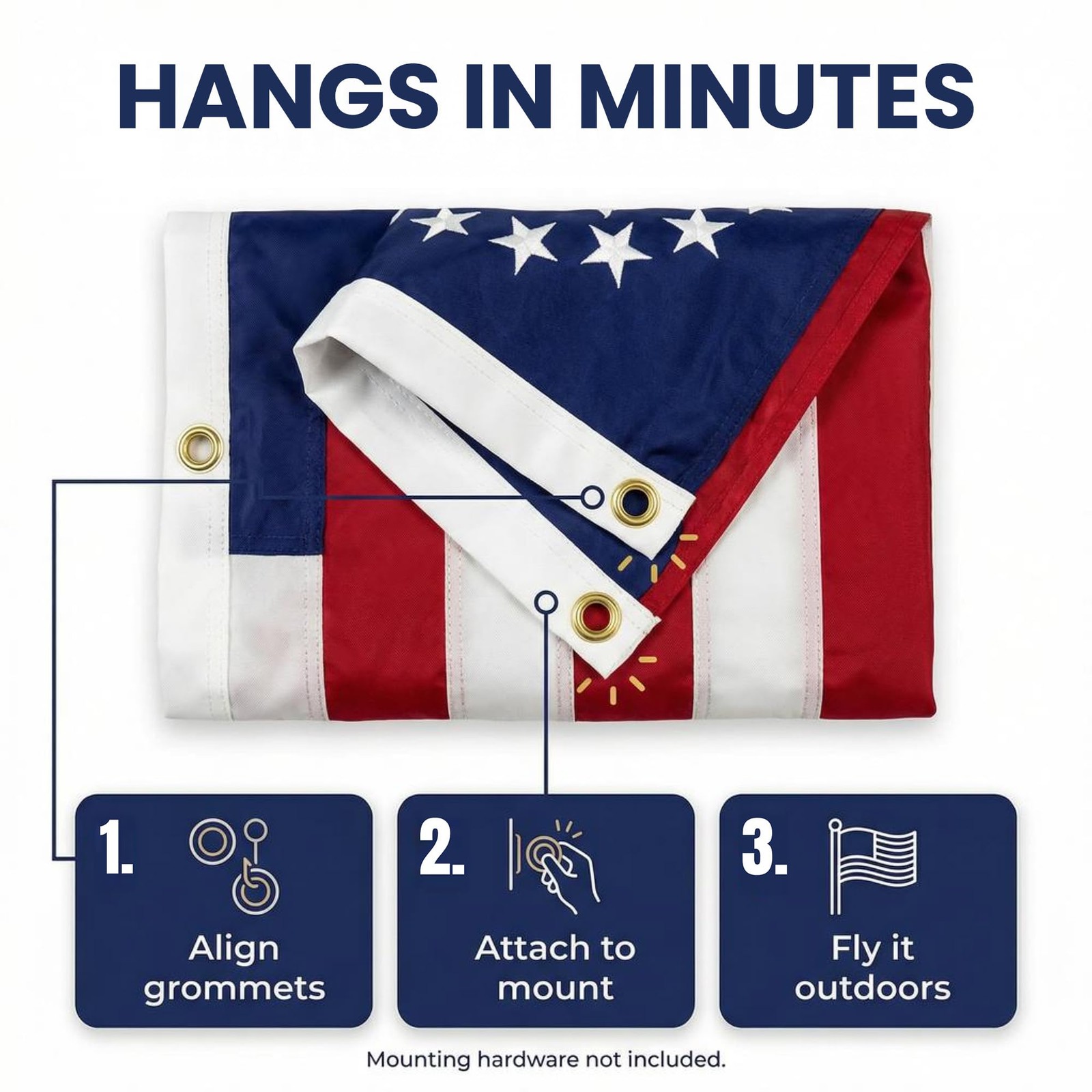 FlagSource Betsy Ross 250th Anniversary Flag Made in USA – 1776 United States