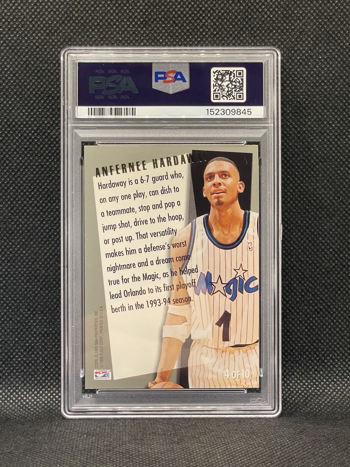 1994-95 Fleer Ulra – Anfernee Hardaway Inside/Outside Insert #4 PSA 6 Magic