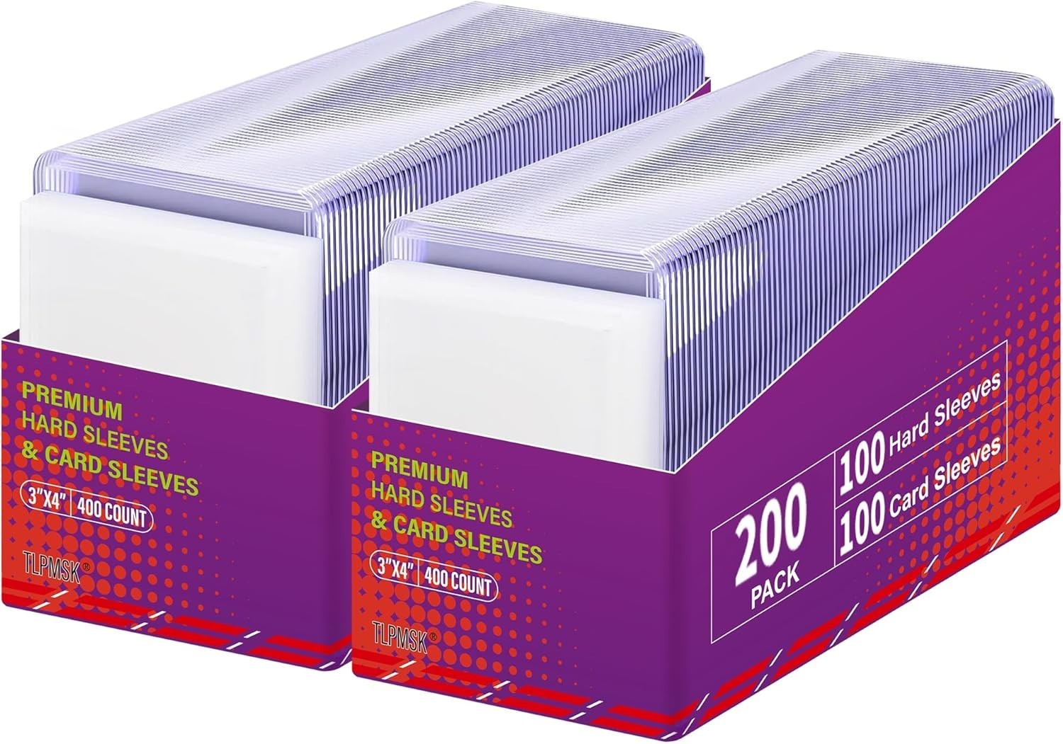 400 Card Sleeves Top Loaders for Cards 3X4 Baseball Card Protectors Toploaders