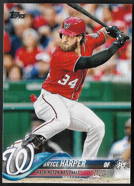 2018 Topps Baseball # 351 BRYCE HARPER Washington Nationals