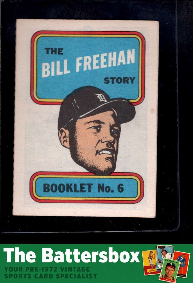 1970 Topps Booklet #6 Bill Freehan EX/EX+ X3778095