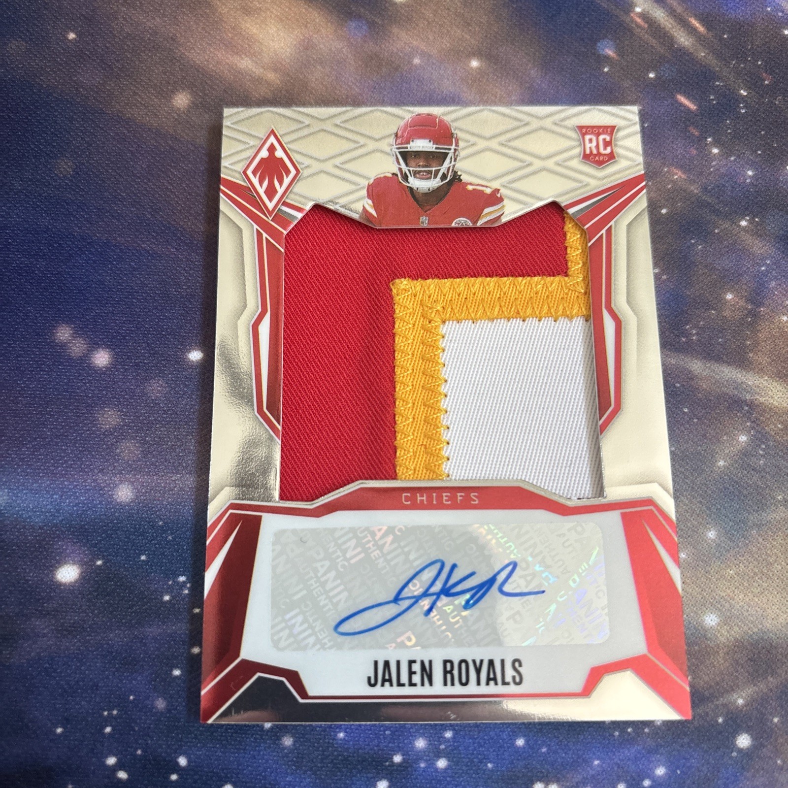 2025 Panini-Rps Rookie Patch Autographs Jalen Royals #RPS-JRS /199 (AU, MEM, RC)