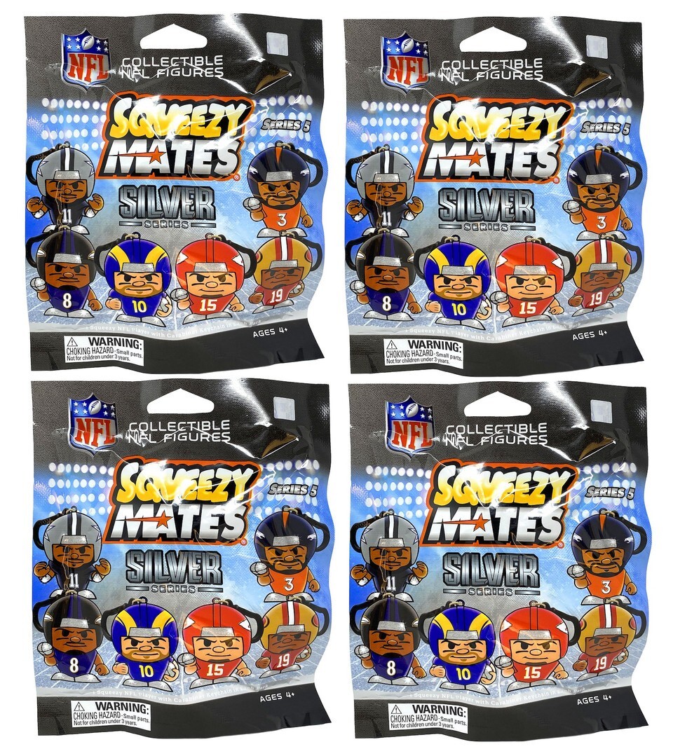 Party Animal SqueezyMates NFL and NBA Series 4+5 Figurine Mystery Pack – PYT