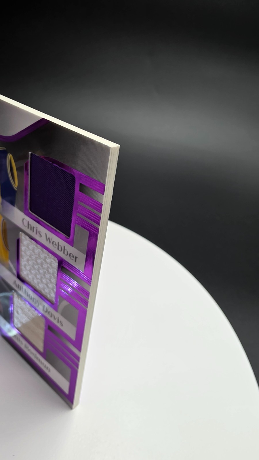 🏀”2/10″ – RARE 2023 Leaf History Book – Dressed To The Nines – PURPLE RELICS🏀