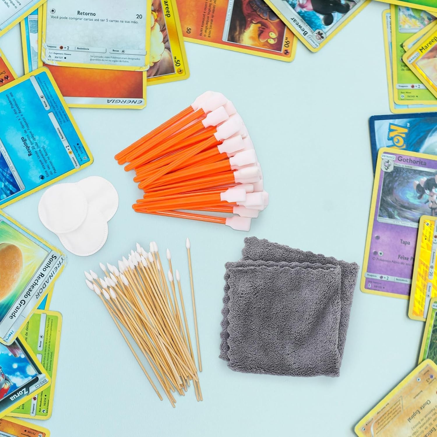 603 Pcs Trading Card Care Cleaning Kit Grading Sports Card Cleaning Tool