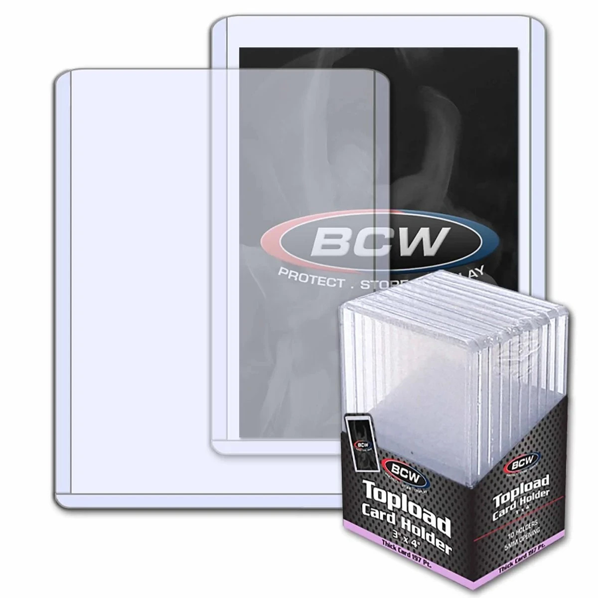 YOU PICK! BCW Top Loaders 20 35 59 79 108 138 168 197 240 360 pt & Sleeves