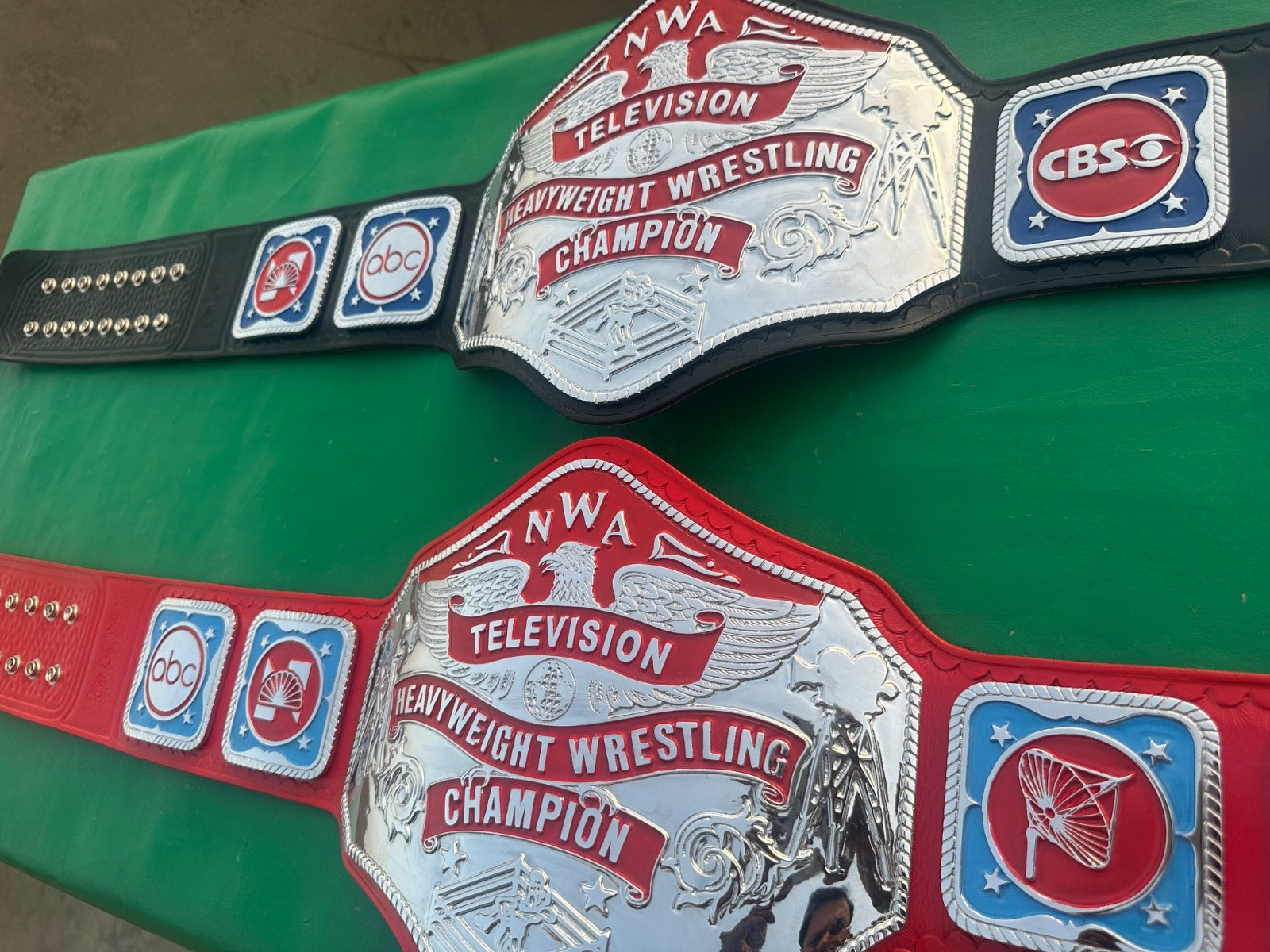 NWA television Heavyweight championship belt Couple