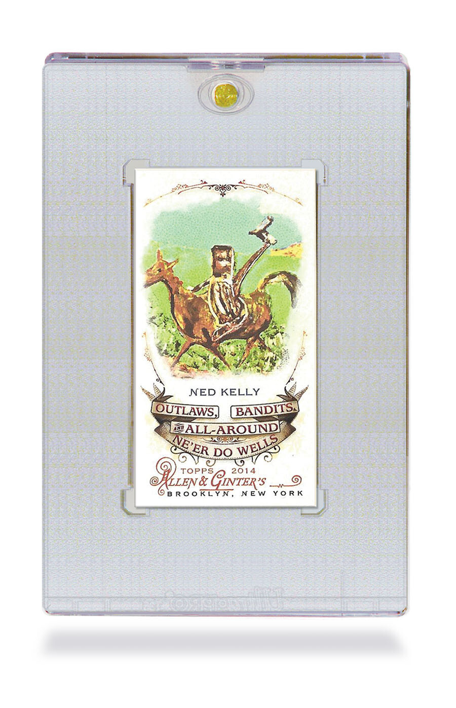 (6-Pack) Ultra Pro 35pt Mini Tobacco UV One Touch Magnetic Trading Card Holder