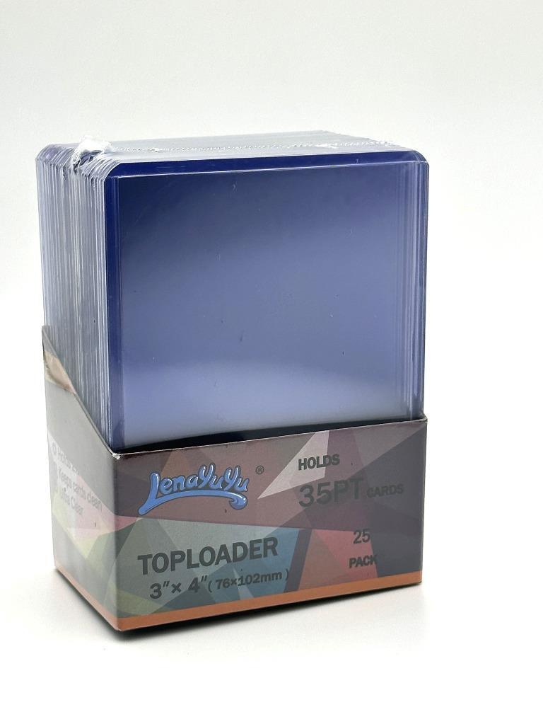 Lenayuyu 100pcs Lenayuyu 3″ x 4″ Clear Regular Toploaders 35PT Hard Card Holders