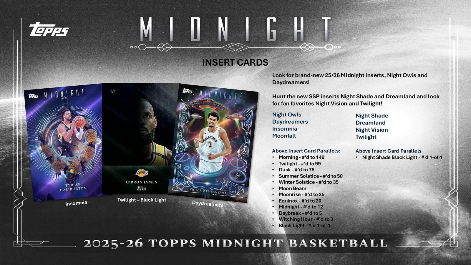 2025/26 TOPPS MIDNIGHT BASKETBALL HOBBY BOX
