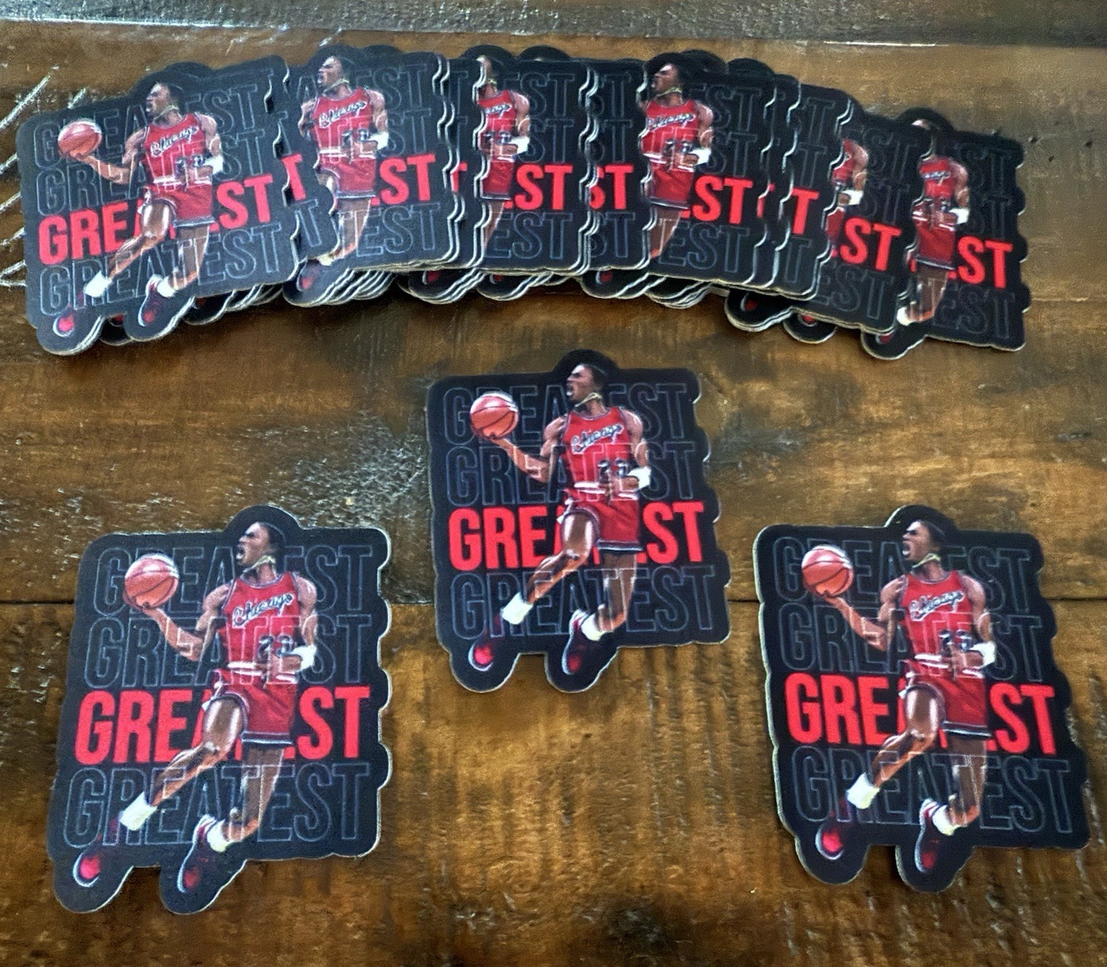 (Lot of 3) Michael Jordan 23 Air Chicago Bulls Iron On Patch MJ ICON Logo 3in