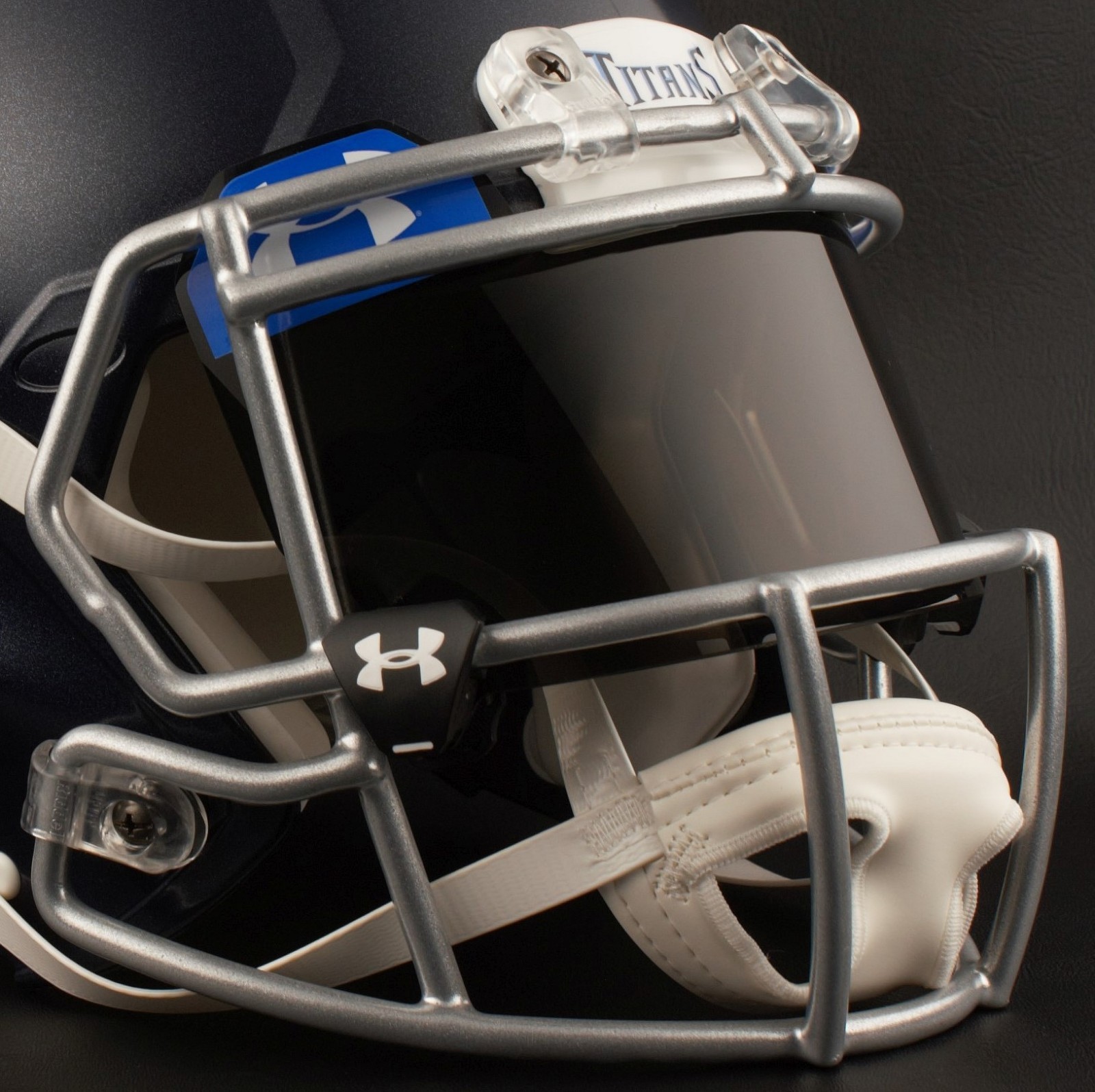 TENNESSEE TITANS NFL Football Helmet with BLACK-TINT Visor / Eye Shield