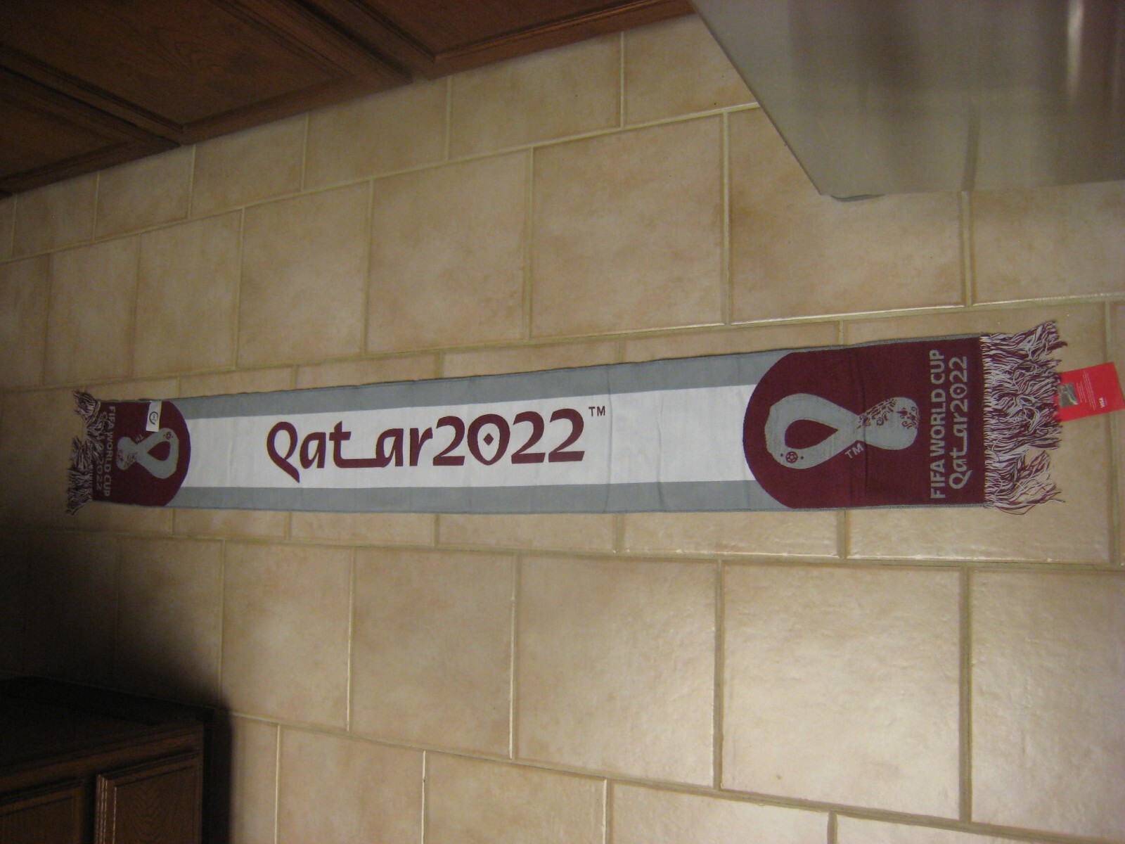 NWT Official FIFA License QATAR 2022 World Cup Matchup Scarf New seal