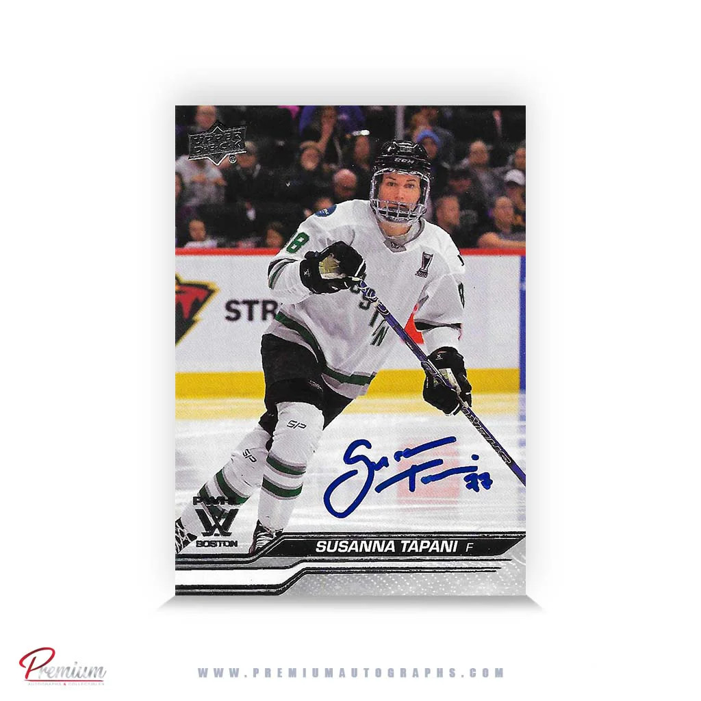 Susanna Tapani Boston Fleet Autographed 2023-24 Upper Deck PWHL Hockey Card #10