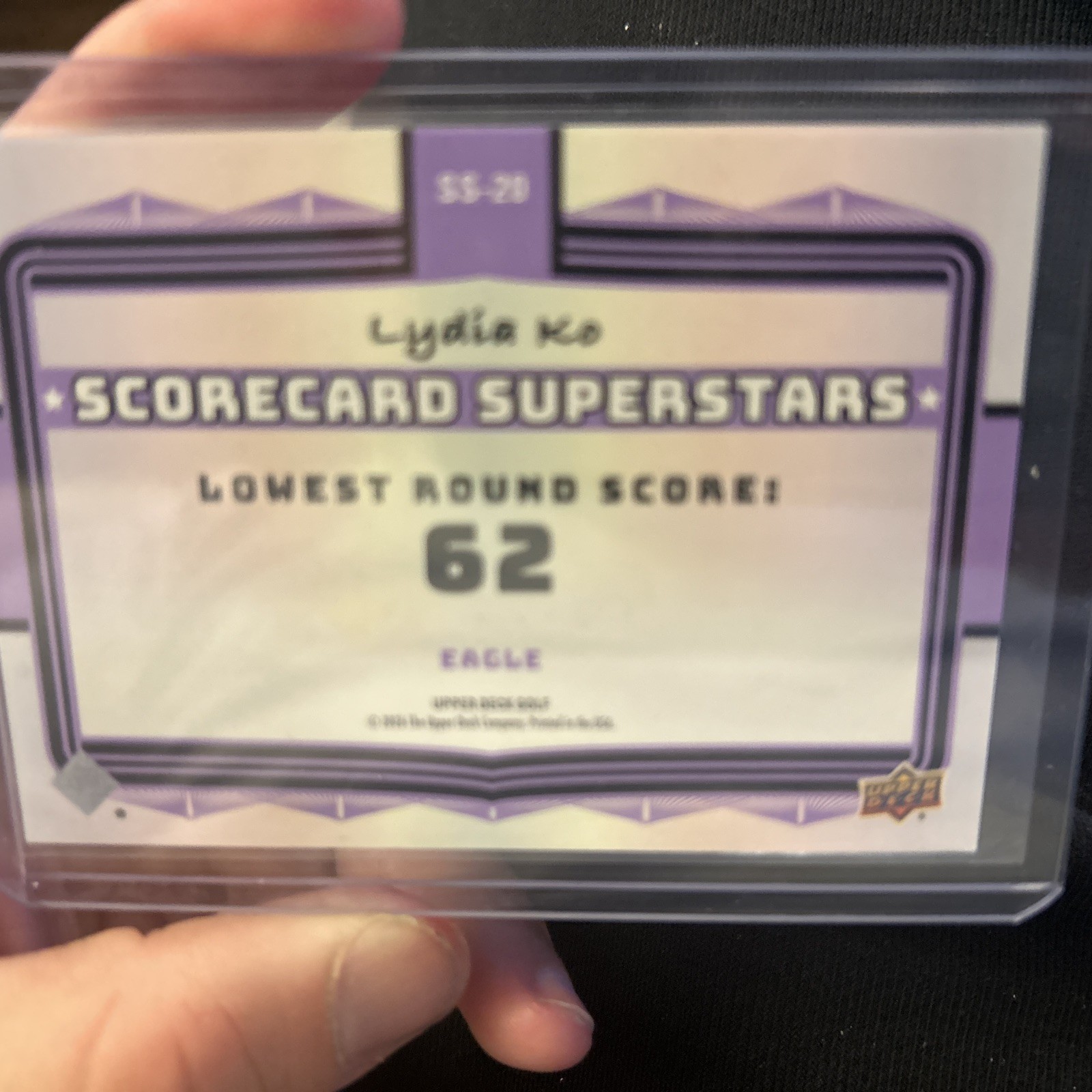 2026 UPPER DECK GOLF UD RARE SS-20 Lydia Ko Scorecard Holo Insert Eagle 30/50