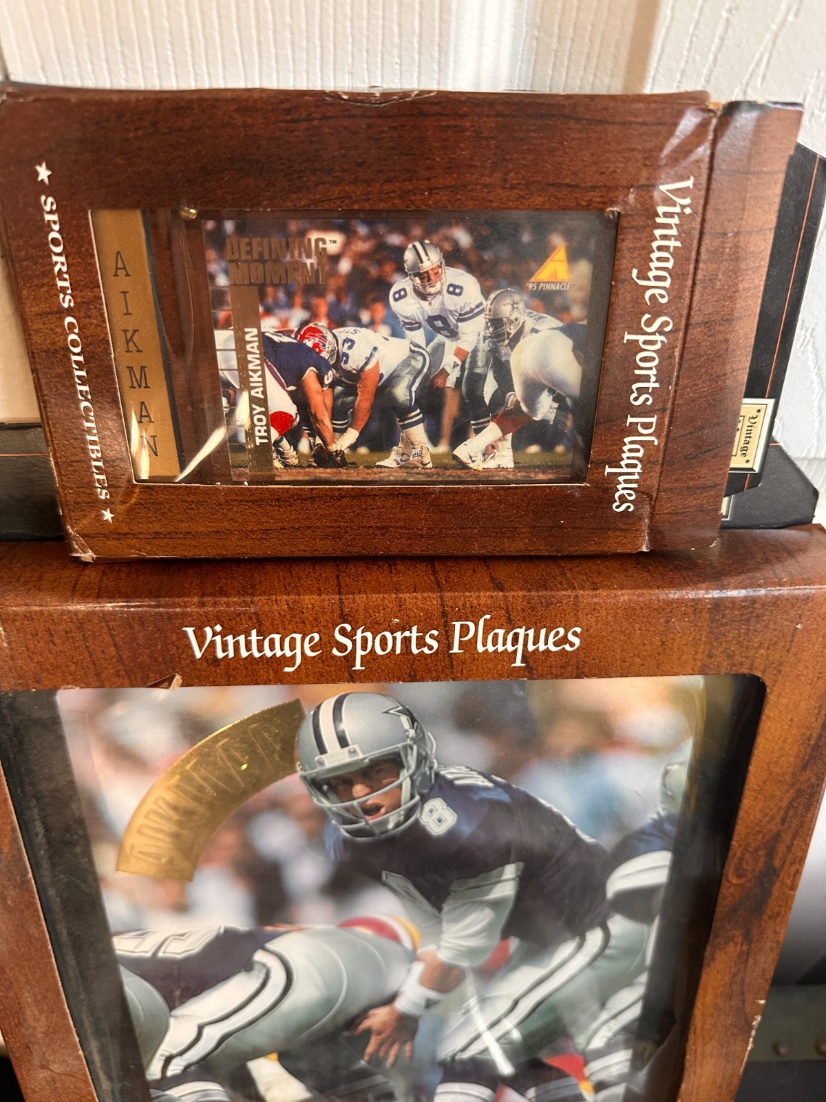Vintage Authentic Sports Plaques 1990s Dallas Cowboys Collection Lot – 5pcs