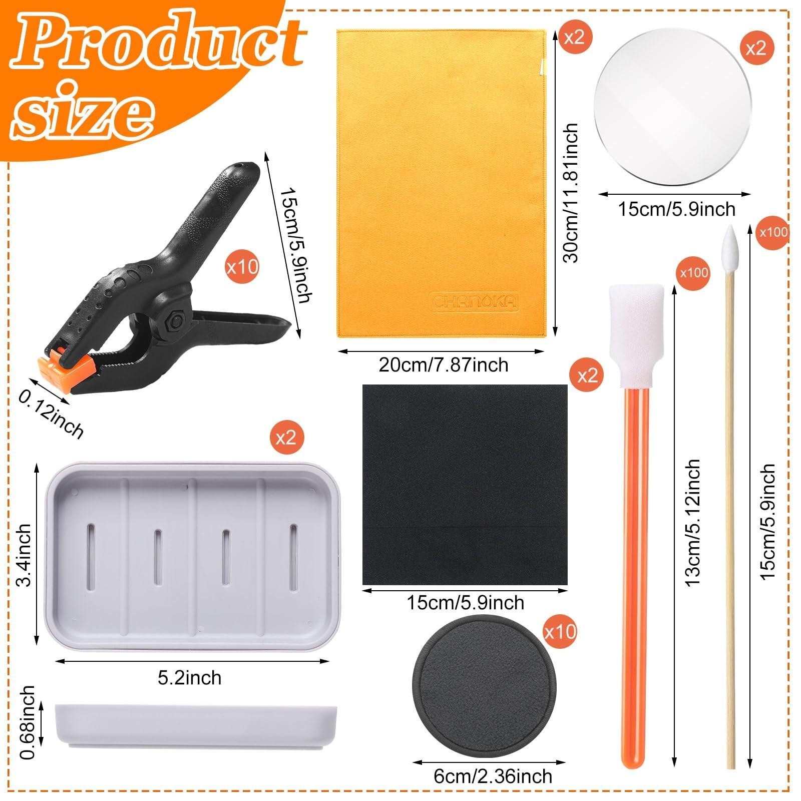 228pcs Trading Card Flattening Cleaning Kit for Tcg Collectors Supplies