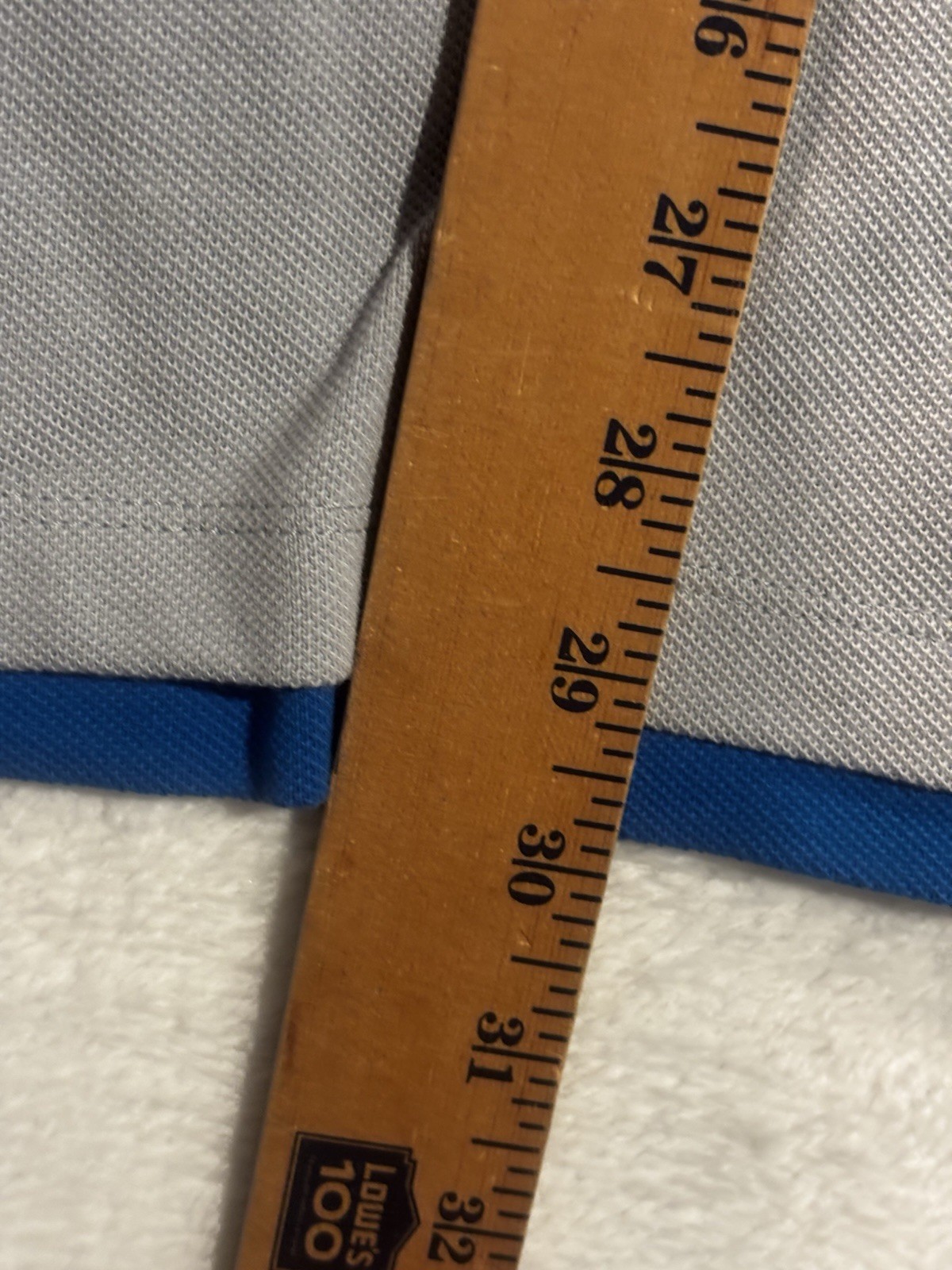 Nike Detroit Lions Polo Shirt Men XL Grey Blue Short Sleeve NFL Performance Team