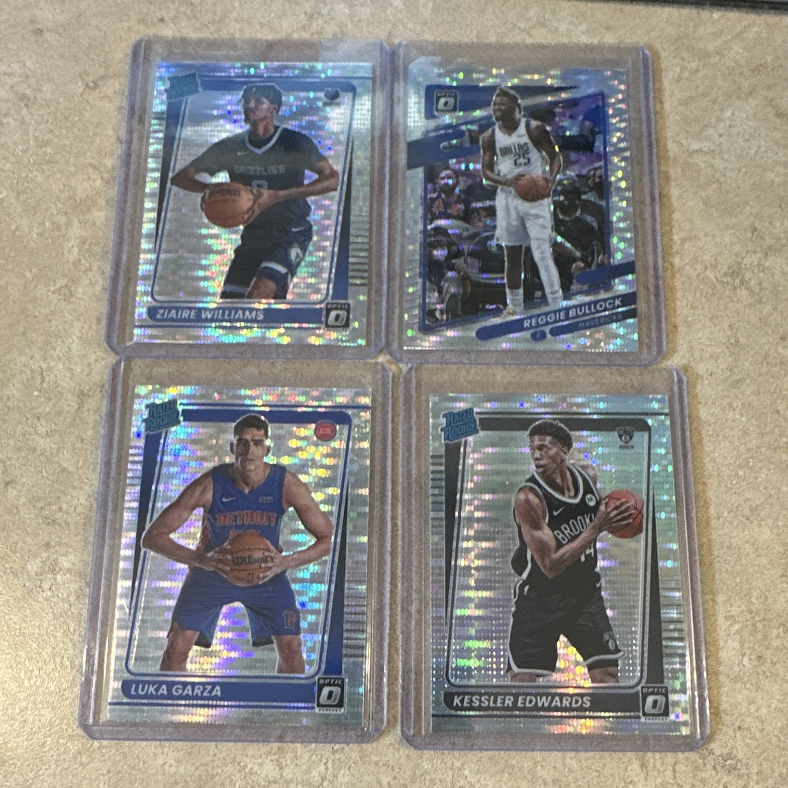 Panini 2021-22 Donruss Optic Prizm NBA Rated Rookie Lot – 4 Cards Williams